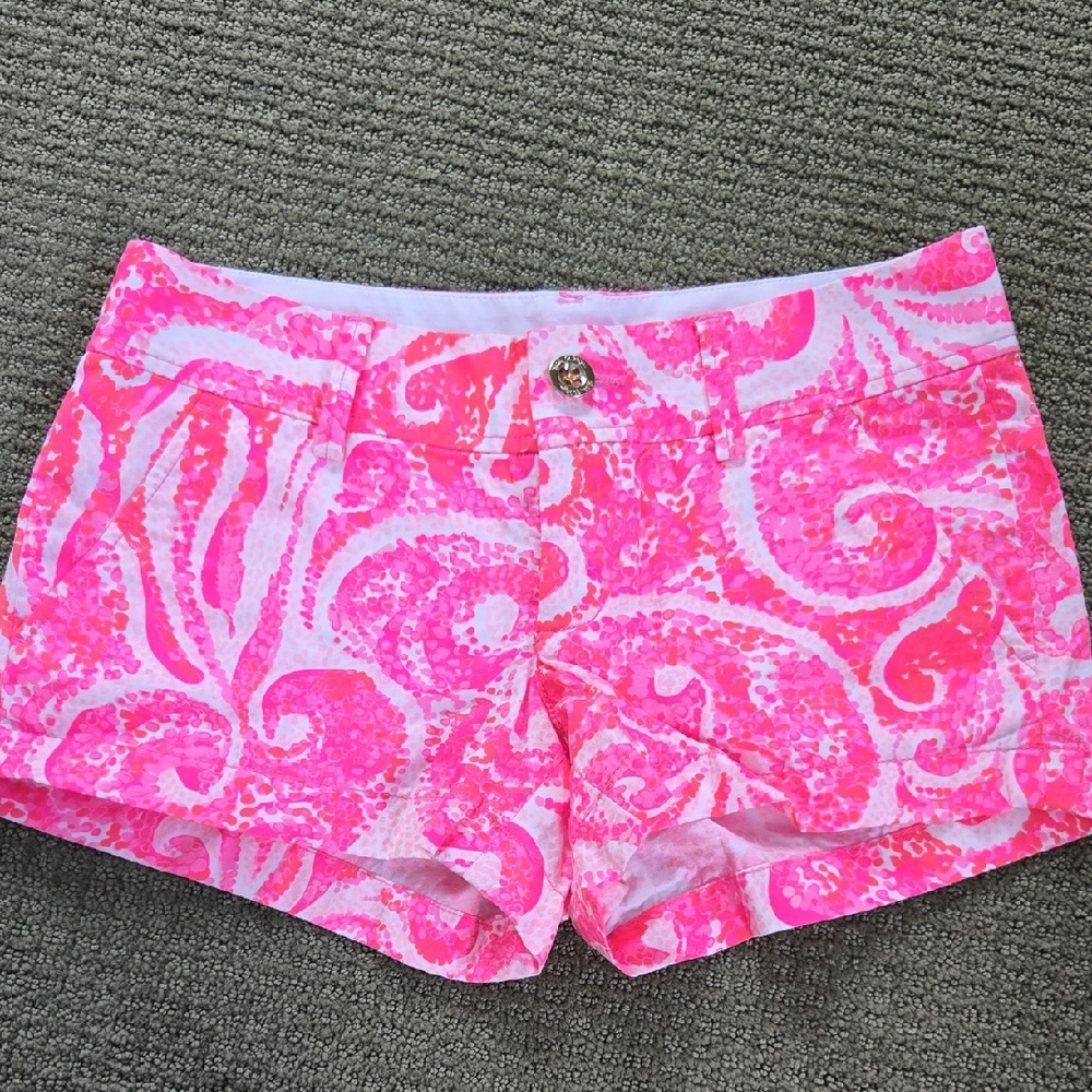Lilly Pulitzer Pink High Waist Shorts